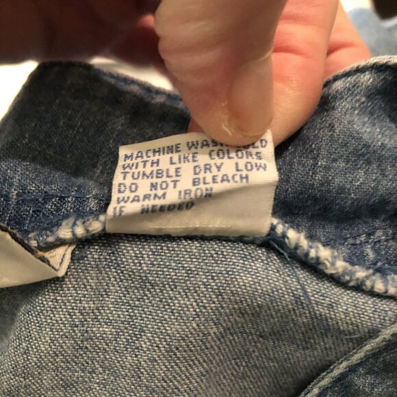 Mississippi River Blues Denim Shirt Womens Medium Embroidered Flowers Vintage M - Picture 8 of 8